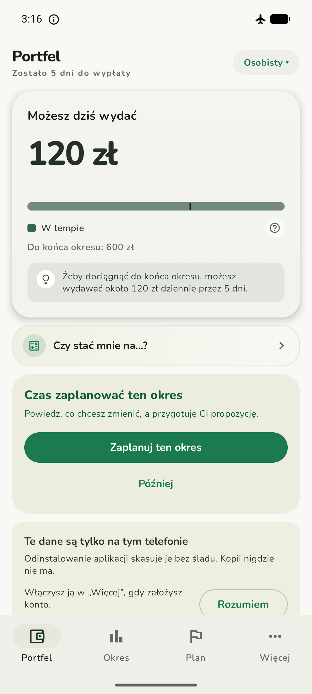 Ekran Ziteno na końcu kreatora: „120 zł. To jedyna liczba, którą warto zapamiętać.”
